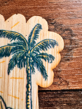 Preview: *NEU* Bambus Sticker " Aloha Palmen "